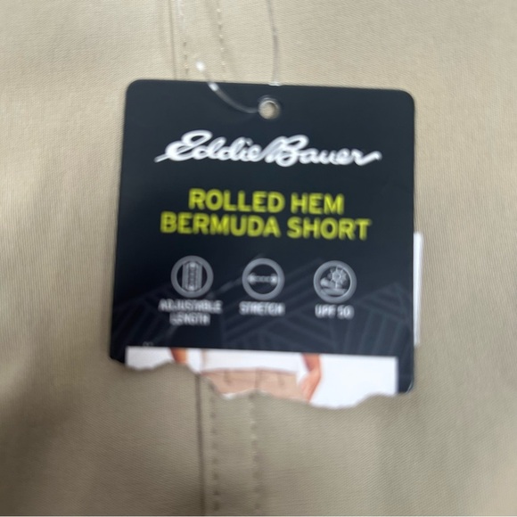 Eddie Bauer Women's Tan Rolled Hem Bermuda Shorts - Picture 5 of 11